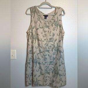 Style and Co. Linen Floral Dress Size 12